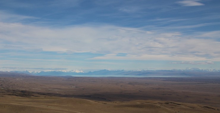Steppe en ijs in Patagonie