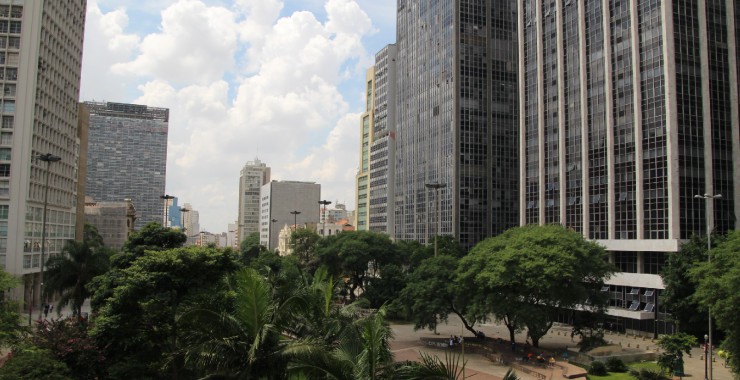 Park in centrum Sao Paulo