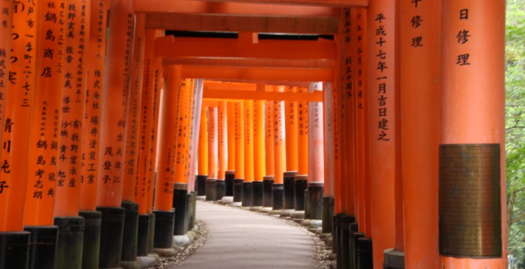 Torii pad shrine Kyoto Japan