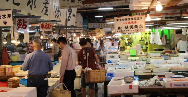 Tsukiji - Grootste vismarkt ter wereld