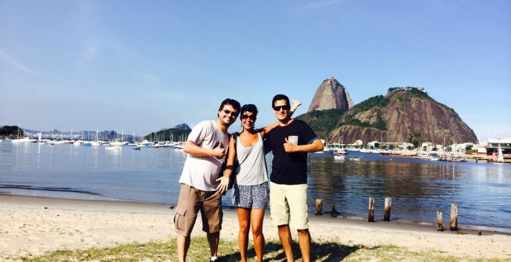 Botafogo strand en Sugar Loaf mountain