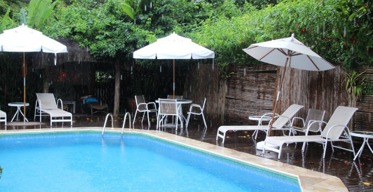 Prachtige pousada in de regen