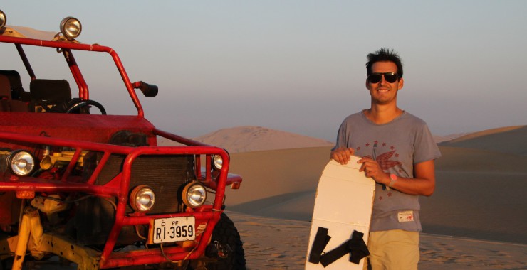 Sandboarding in Huacachina
