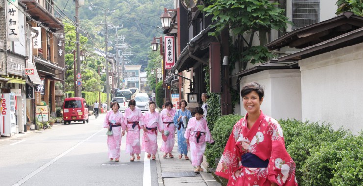 Japanse vrouwen Kinosaki Onsen
