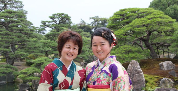 Japanse vrouwen op stap