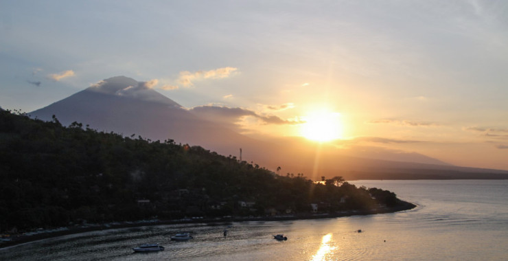 Zonsondergang kust Amed