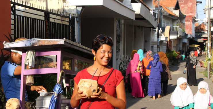 Java kelapa man Arabische kampung