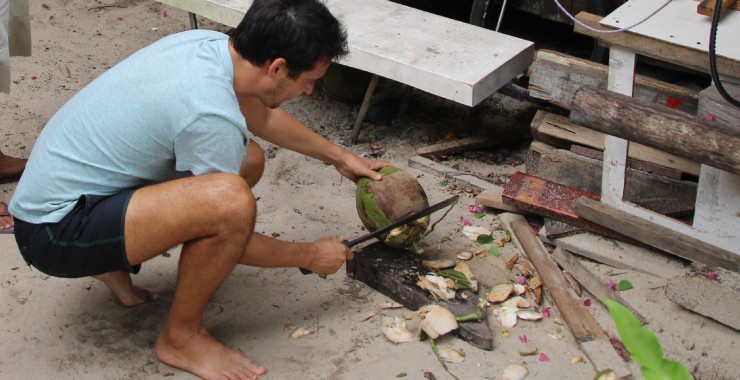 Zelfvoorzienend kokosnoten