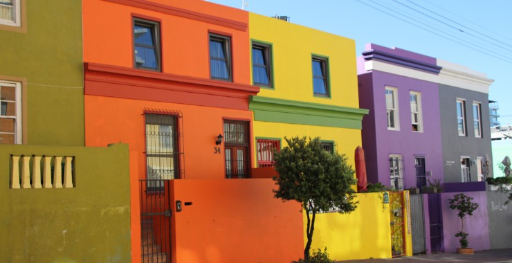 Gekleurde huisjes kaapstad