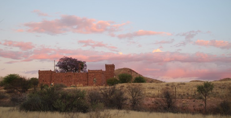 Kasteel kampeerplek Namibië