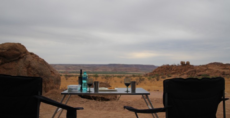 Uitzicht kampeerplek