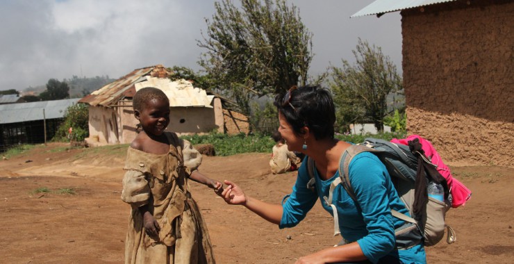 Afrikaans schatje in dorpje
