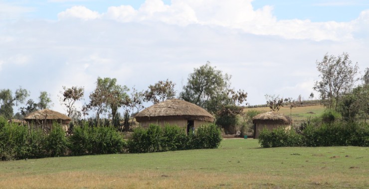 Maasai dorpje